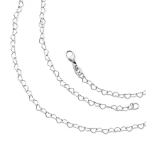 Delicate Connected Hearts Chain