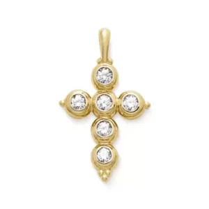 Antiquity Gemstone Cross Pendant