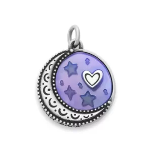 To the Moon and Back Sculpted Layered Gemstone Pendant