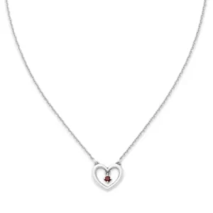 Dancing Gemstone Heart Necklace