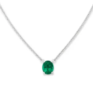 Oval Gemstone Necklace