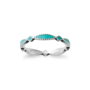 Enamel Cordoba Stacker Ring