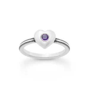 Keepsake Heart Birthstone Ring
