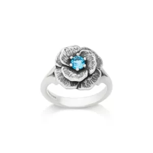 Gemstone Floral Ring